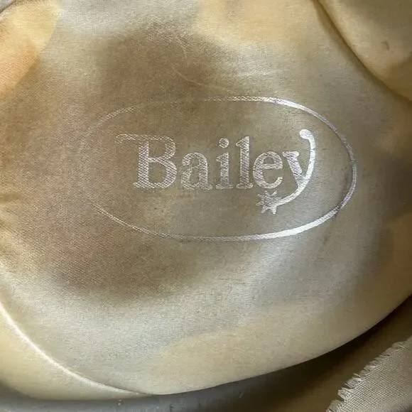 Vtg Bailey Beaver Felt Cowboy Hat Size 6 7/8 55 Chocolate Brown Wool‎ Felt T81